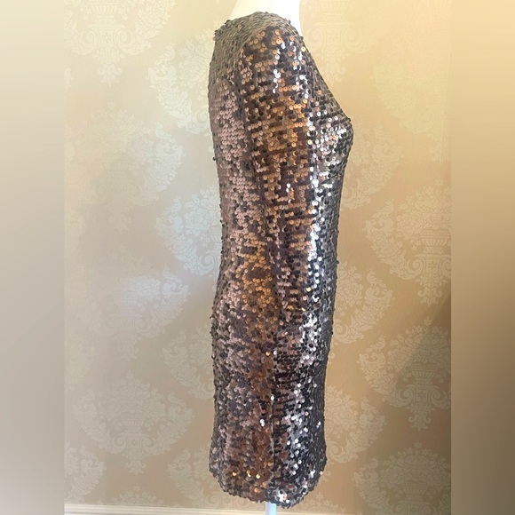 French Connection Sequin midi dress Size 6 - Picture 3 of 3